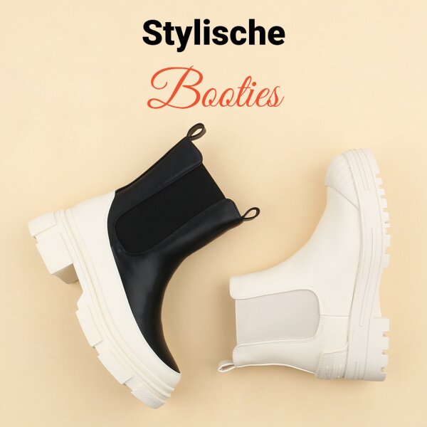 Stylische Plateau Booties - Stylische Plateau Booties