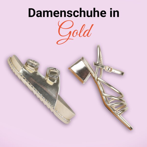 Elegante goldene Damenschuhe - Elegante Goldene Damenschuhe – Glamour für jeden Anlass
