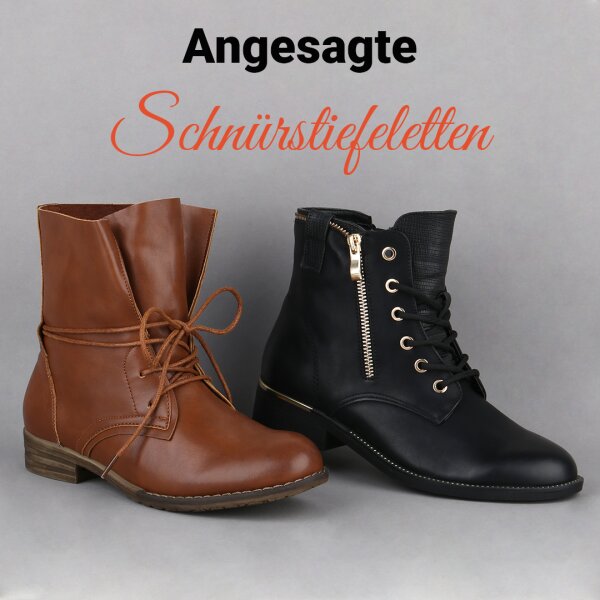 Angesagte Schnürstiefeletten - Angesagte Schnürstiefeletten