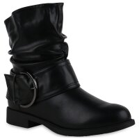Damen Schlupfstiefeletten in Schwarz