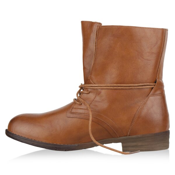 Damen Schnürstiefeletten in Braun