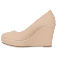 Damen Keilpumps in Nude