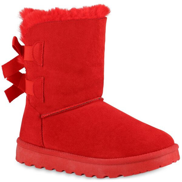 Damen Winter Boots in Rot