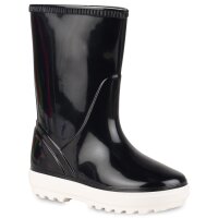 Kinder Gummistiefel in Dunkelblau Lack