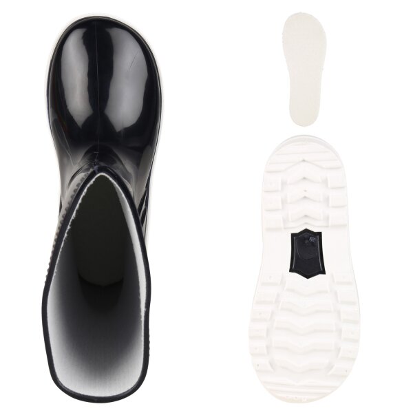 Kinder Gummistiefel in Dunkelblau Lack