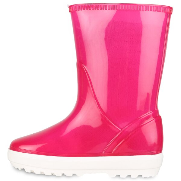 Kinder Gummistiefel in Fuchsia Lack