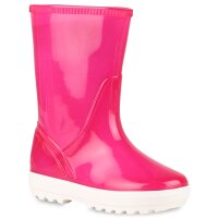 Kinder Gummistiefel in Fuchsia Lack