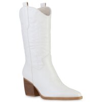Damen Cowboystiefel in Weiss