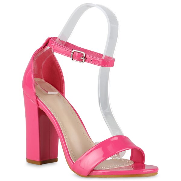 Damen High Heels in Fuchsia Lack