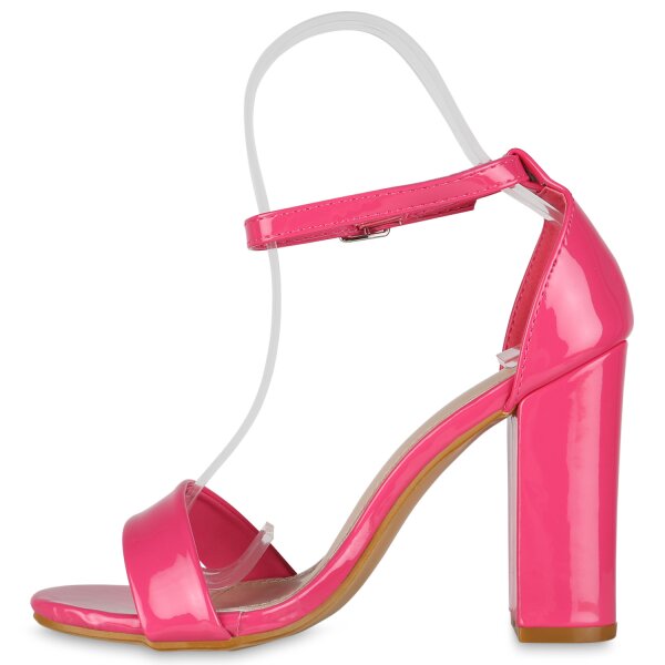 Damen High Heels in Fuchsia Lack