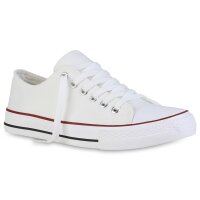 Damen Sneaker low in Weiss Rot