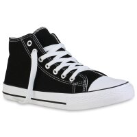 Damen Sneaker high in Schwarz Weiss