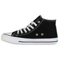 Damen Sneaker high in Schwarz Weiss