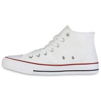 Damen Sneaker high in Weiss Rot
