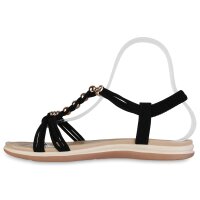 Damen Riemchensandalen in Schwarz