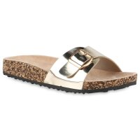 Damen Pantoletten in Gold