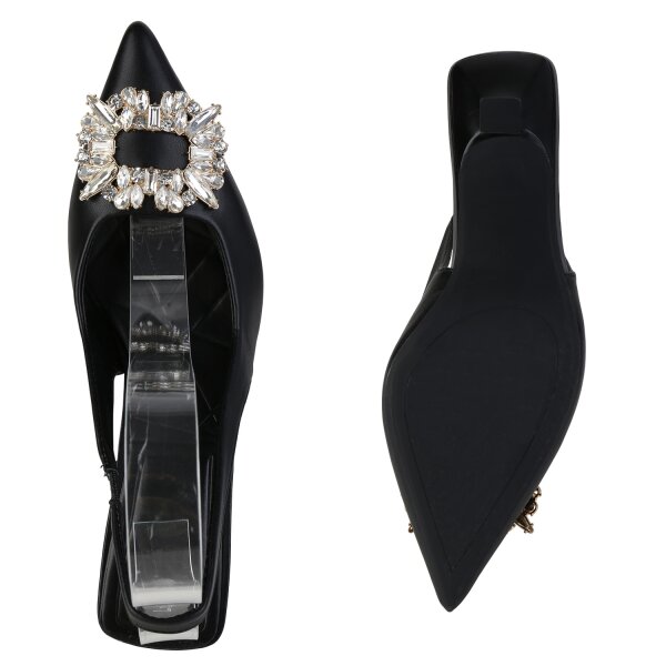 Damen Slingpumps in Schwarz