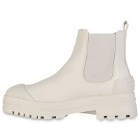 Damen Chelsea Boots in Creme