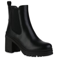Damen Chelsea Boots in Schwarz