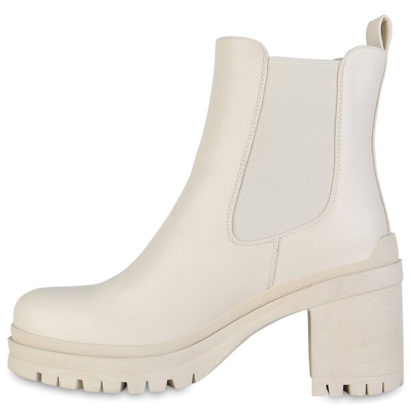 Damen Chelsea Boots in Beige