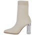 Damen Schlupfstiefeletten in Beige