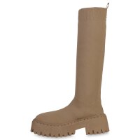 Damen Plateaustiefel in Khaki
