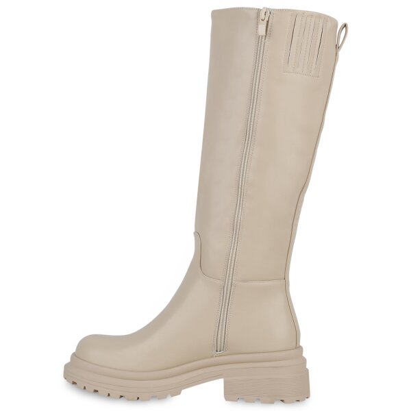 Damen Klassische Stiefel in Beige