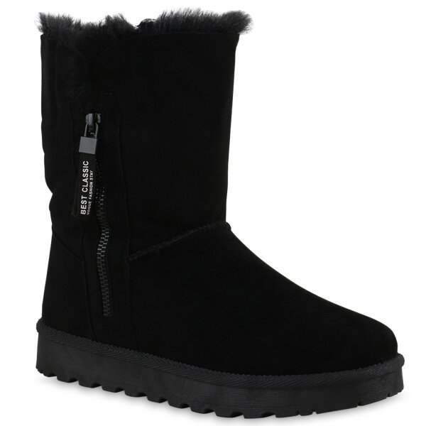 Damen Winter Boots in Schwarz