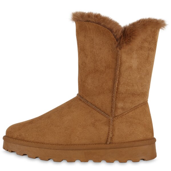 Damen Winter Boots in Hellbraun