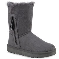Damen Winter Boots in Grau