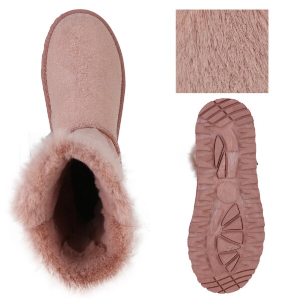 Damen Winter Boots in Rosa