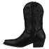 Damen Cowboy Boots in Schwarz