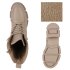 Damen Schnürstiefeletten in Tan