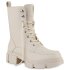 Damen Schnürstiefeletten in Creme
