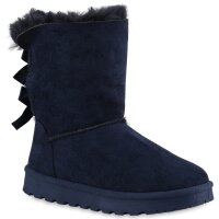 Damen Winter Boots in Dunkelblau