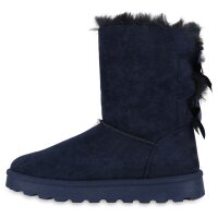 Damen Winter Boots in Dunkelblau