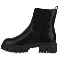 Damen Schlupfstiefeletten in Schwarz