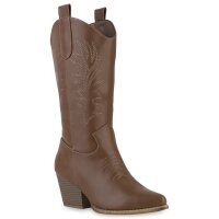 Damen Cowboystiefel in Schlamm