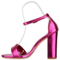Damen High Heels in Fuchsia Metallic