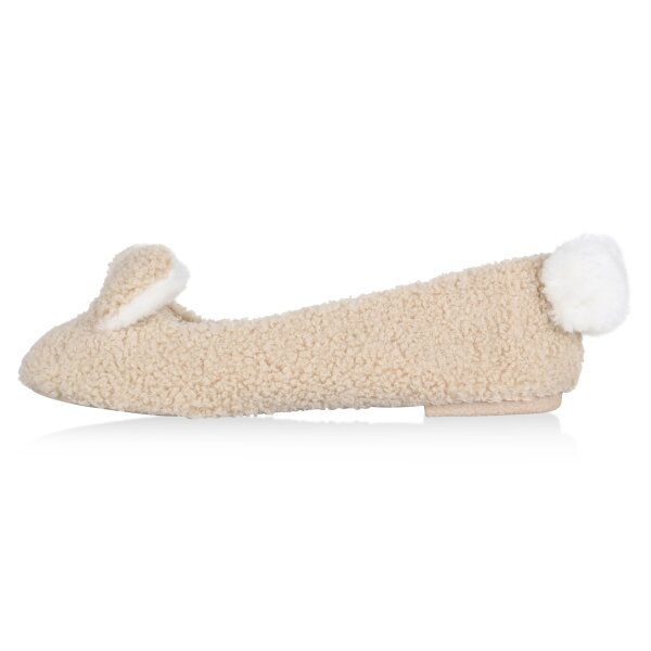 Damen Klassische Ballerinas in Creme Gr.38