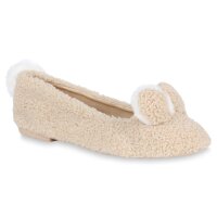 Damen Klassische Ballerinas in Creme Gr.38