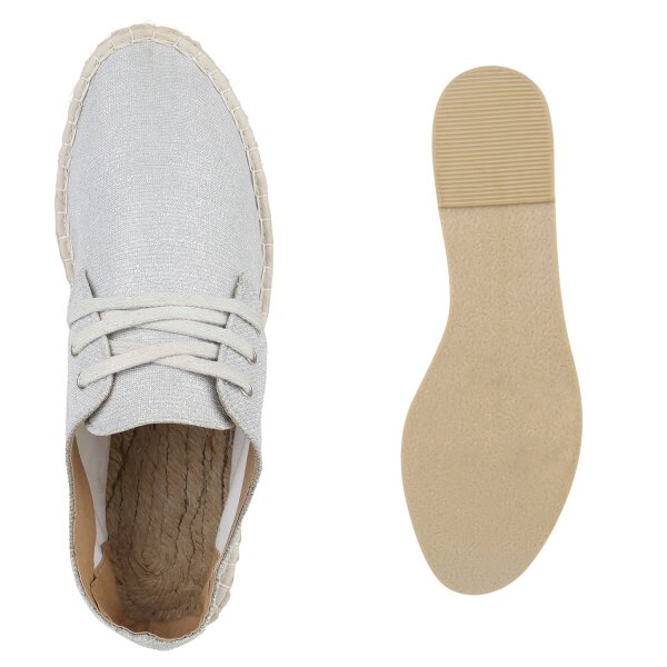 Damen Espadrilles in Silber