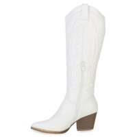 Damen Cowboystiefel in Weiss