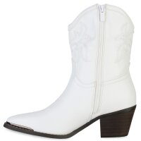 Damen Cowboy Boots in Weiss