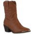 Damen Cowboy Boots in Hellbraun