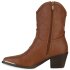 Damen Cowboy Boots in Hellbraun