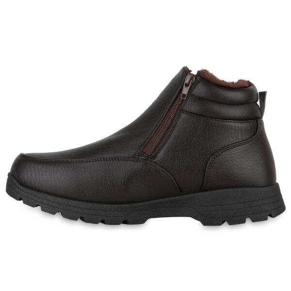 Herren Winter Boots in Dunkelbraun