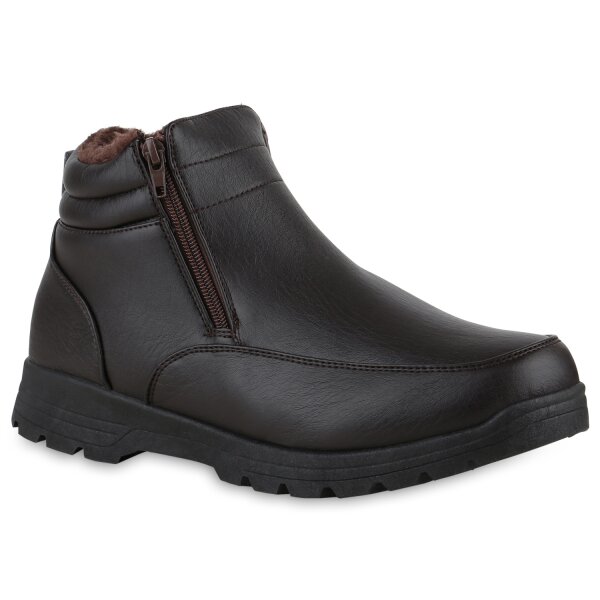 Herren Winter Boots in Dunkelbraun