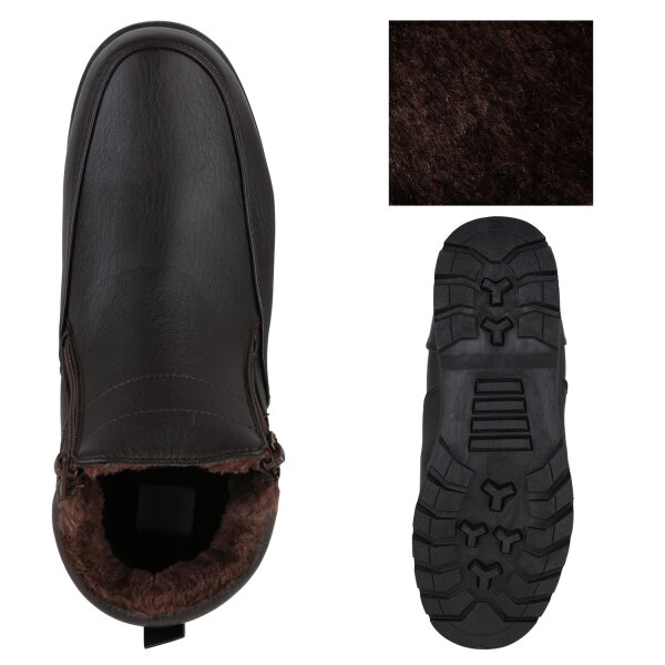 Herren Winter Boots in Dunkelbraun