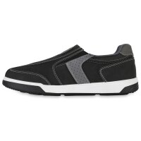 Herren Slip Ons in Schwarz Grau